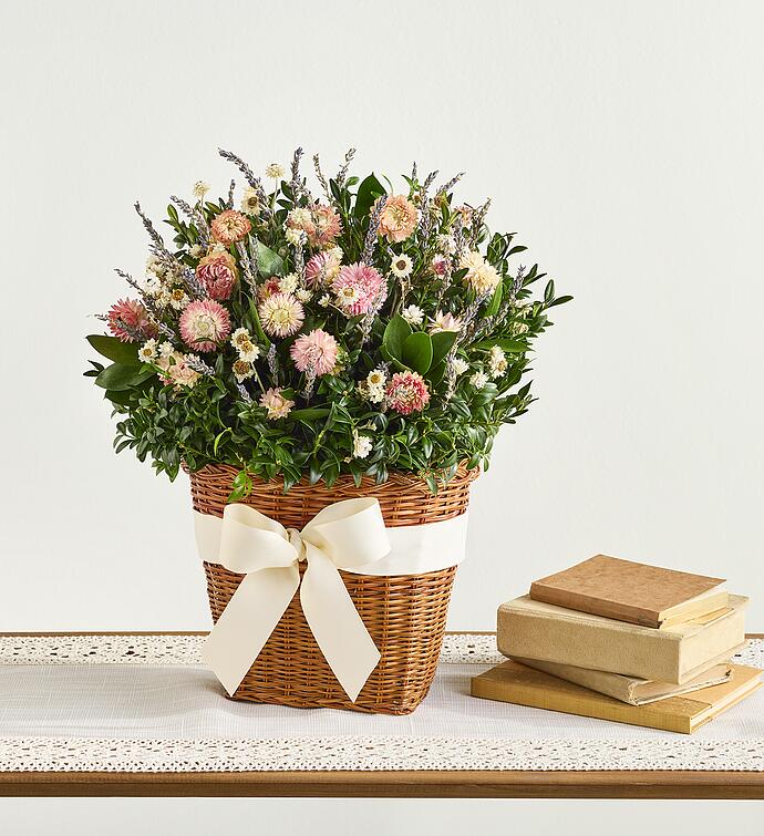 Lavender Basket Wreath